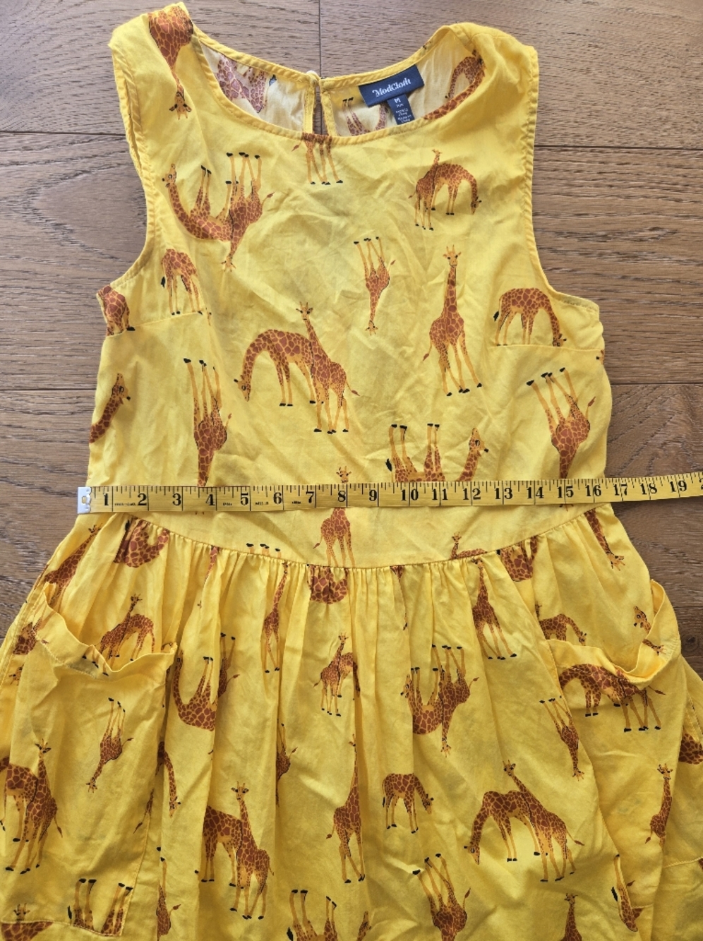 ModCloth Bold Notion Sleeveless Giraffe Print Smock Dress Size M - Picture 7 of 8